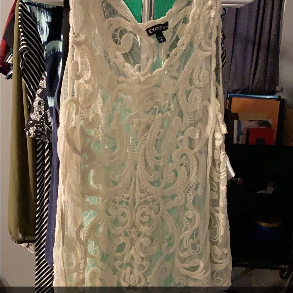 Express sheer tank top